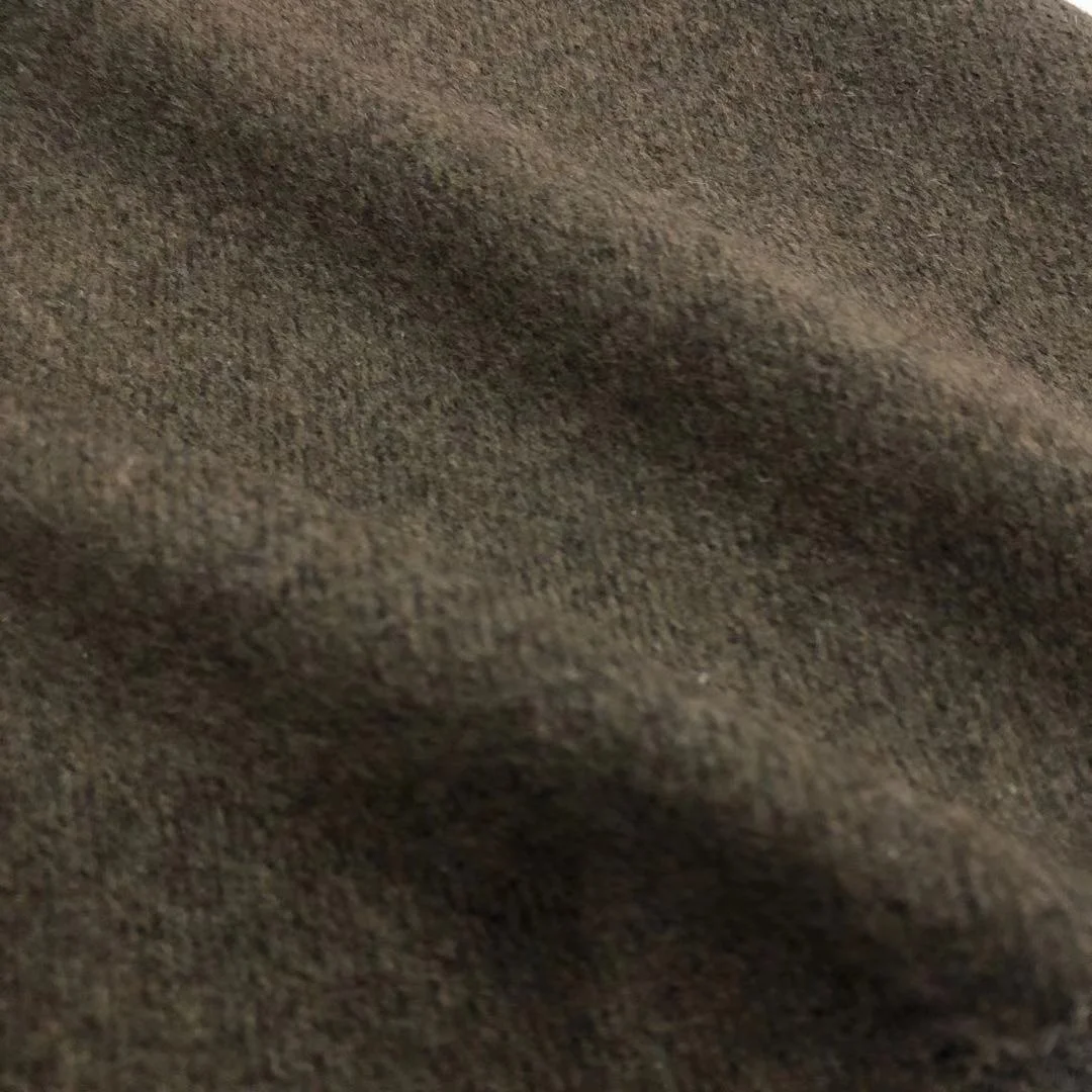 30% Wool720g/m саржевая шерстяная ткань для пальто односторонняя шерстяная ткань