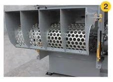 Fiberglass shredder with UK standard for glass recycling