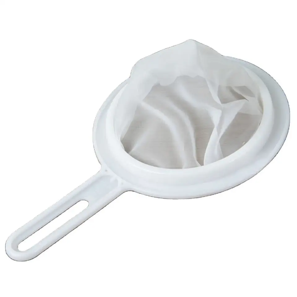 Shrimp Brine Collector 200 Mesh Net Newborn Artimia Harvest Sieve Strainer Tank Plastic Mesh Colander with Handle for Juice Milk