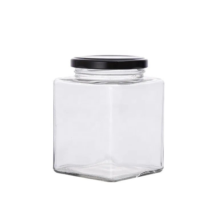 China Supplier Custom 45ml 730ml food storage honey jar glass Clear food storage Glass Honey Jar in bulk