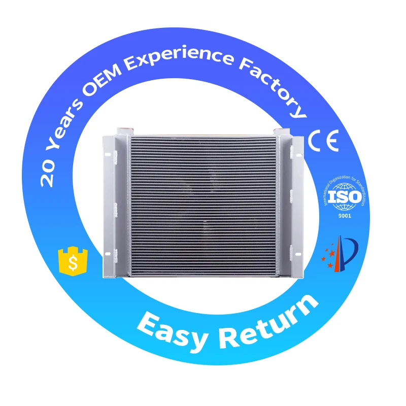 Aluminum fin heat exchanger Hydraulic Oil Cooler with Fan for oil cooling system