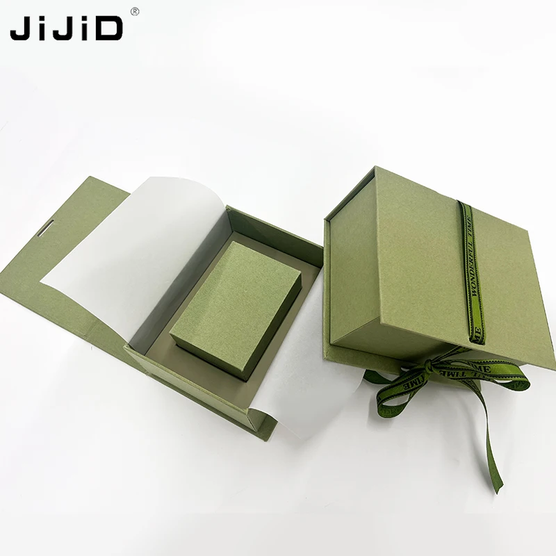 JIJID Custom Logo Luxury Jewellery Packaging Small Jewellery Box Gift Pouch Jewellery Earring Bracelet Necklace Ring Drawer Box