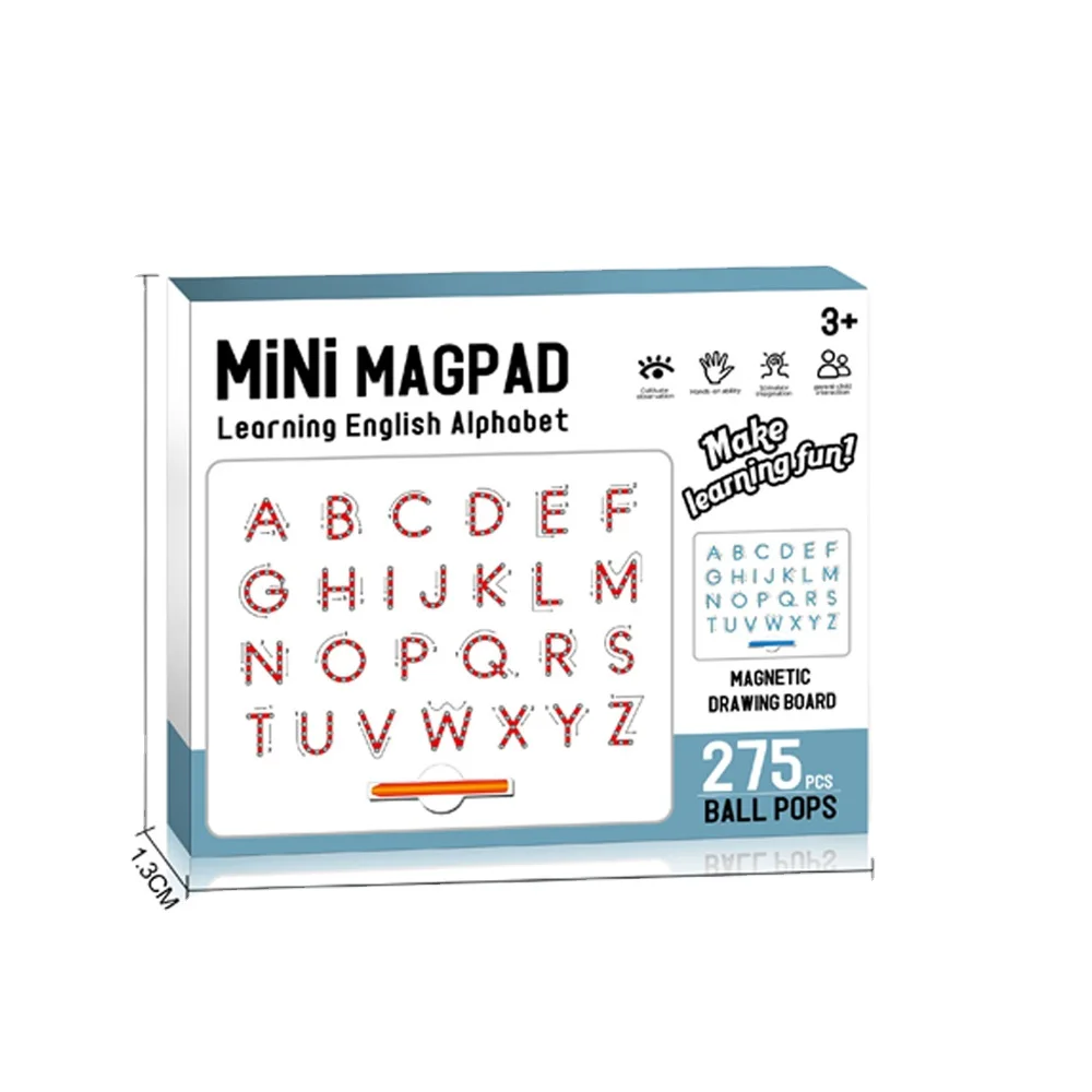 LK Toys Mini Magpad Double Sided Mini Magpad Magpad Educational Kids Erasable Magic Writing Board for Kid