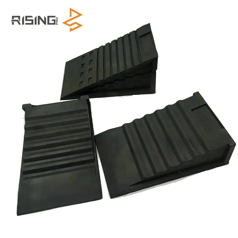 Adjustable Non-Slip Weightlifting Squat Calf Stretcher Slant Board Squat Wedge Block Rubber Wedge Block Pair