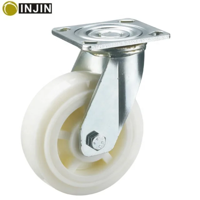 
heavy duty PP cream white caster wheel 
