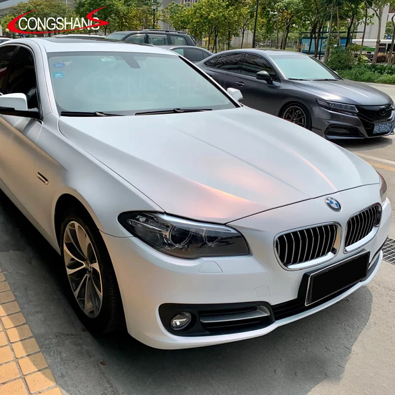 Car Body Decoration Glossy White Chameleon Car Vinyl Wrap