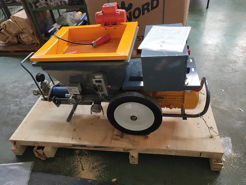 spray plastering machine for building ceiling with gypsum cement mortar lime putty