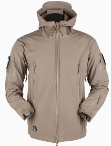 OEM New Fashion Mens Fleece Outdoor  Jacket Tactical Softshell Jacket Hooded Outwear Coat Waterproof