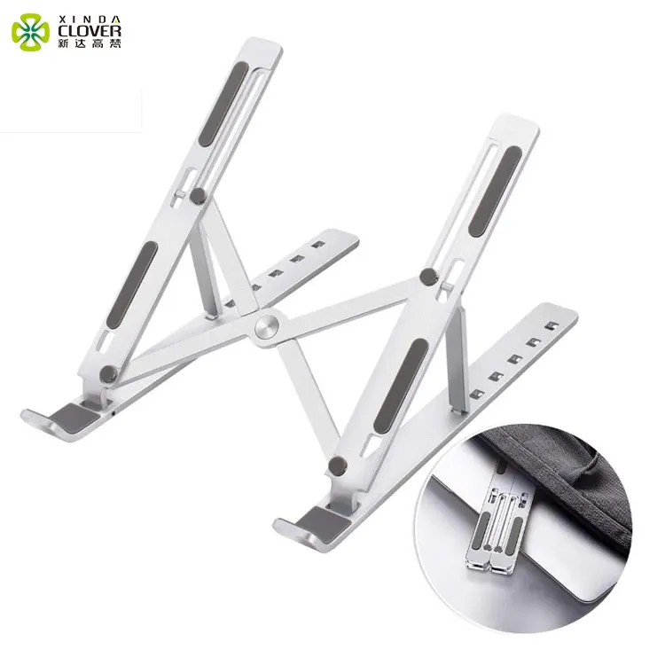 Simple design multipurpose aluminum foldable portable laptop stand computer desk