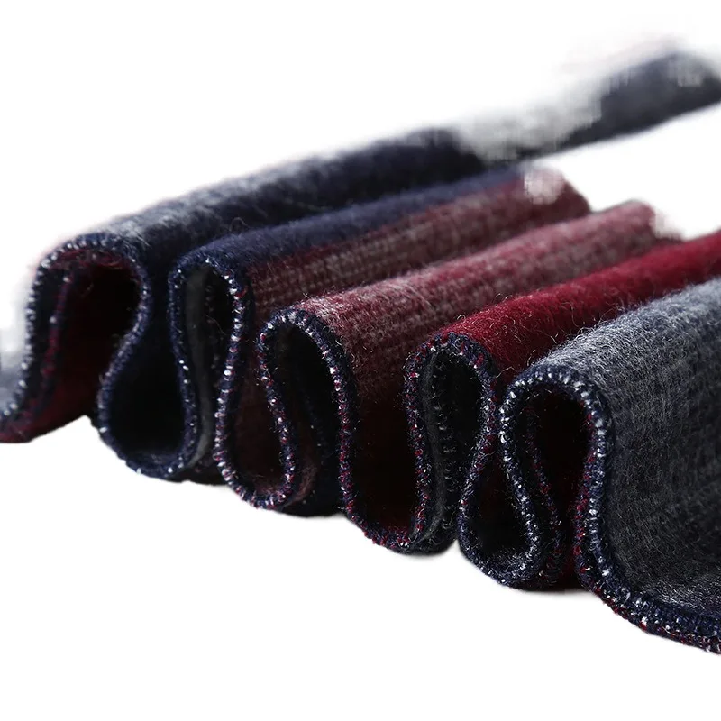 Wholesale Premium Mens Stylish Cashmere Feeling Winter Warm Geometric Pattern Kashmiri Shawls Scarf Men