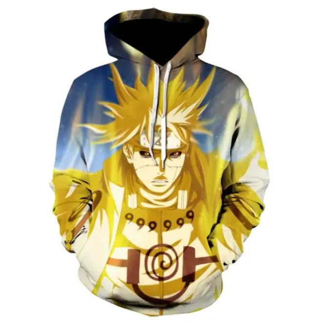 2021 Fashion New Harajuku Anime Character Atake Kakashi Long Sleeve 3D Hoodie