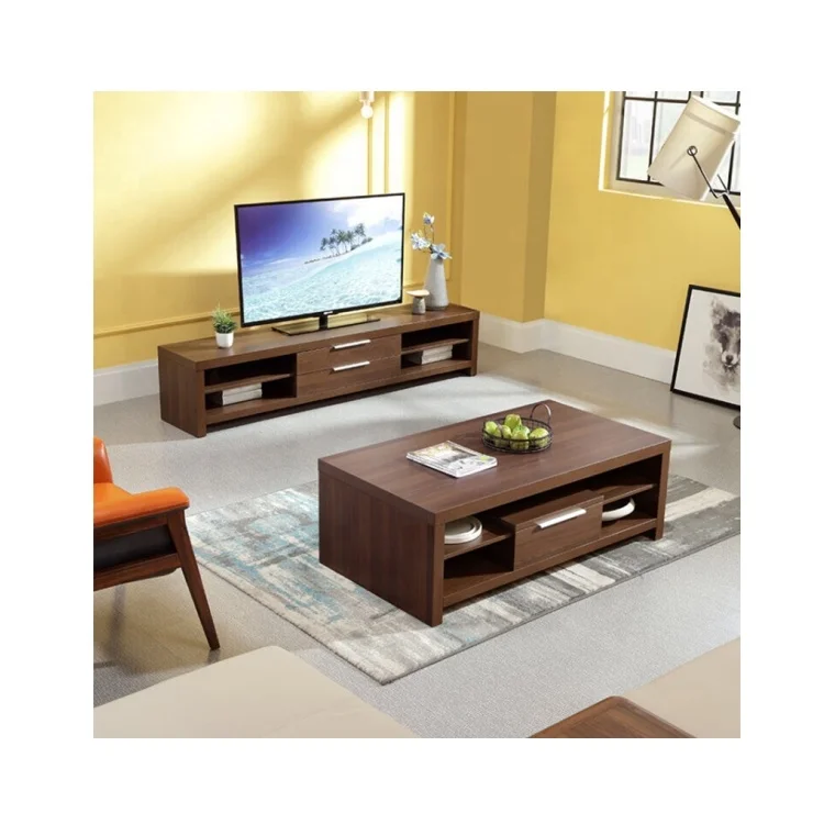 cheap tv stand modern  mdf modern style tv stand coffee center table living room furniture