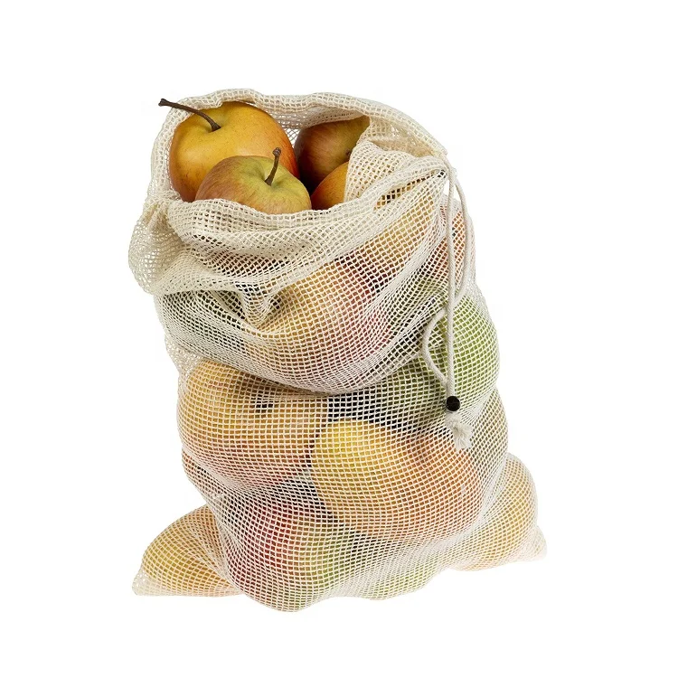 High Quality Onion Fabric Rolls Biodegradable Mesh Cotton Shopping Bag