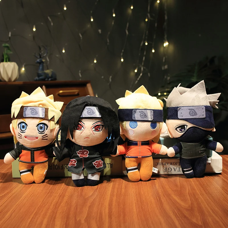 Cute Anime Plush Toys Uzumaki Doll Hatake Kakashi Uchiha Sasuke Doll Uchiha Itachi Doll Pillow Plush Toys