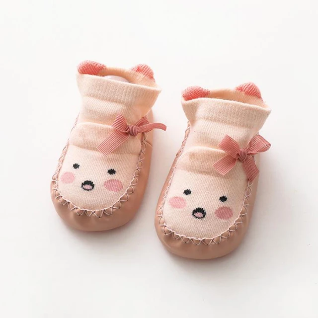 New Design Cartoon Animal Baby Shoes Floor Socks Non slip Infant Toddler Socks