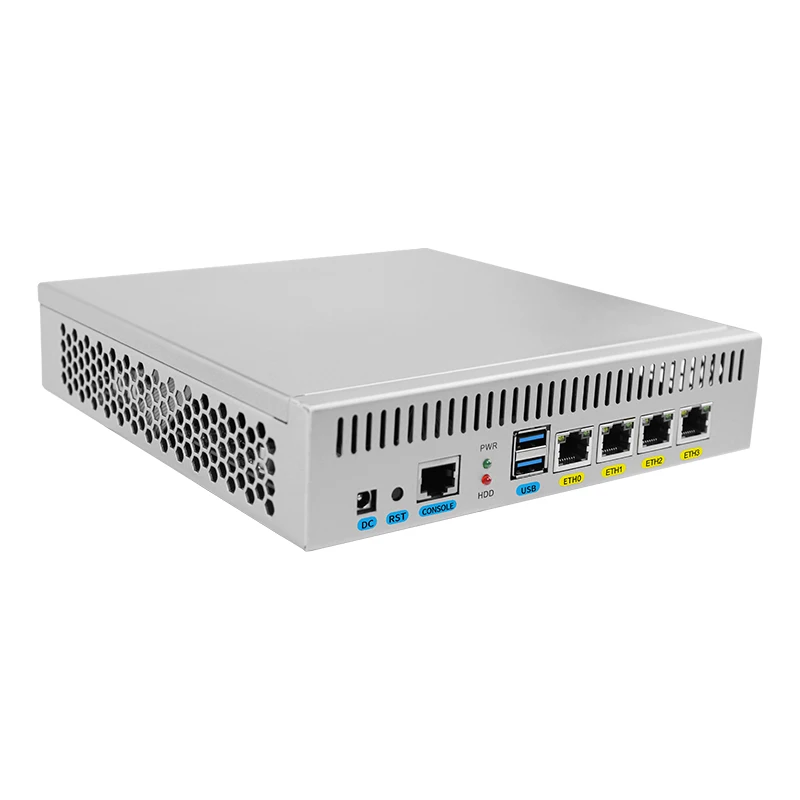 Guanfeng J4125 4G 5G DDR4 mSATA 4 i225 2.5GB Lan HD-MI VGA Rackmount Network Device Industrial Firewall Appliance With Sim Card