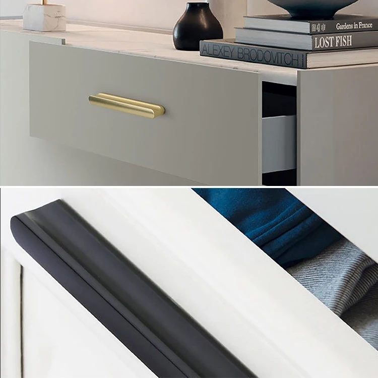 Modern simplicity Cabinet Handle Luxury Black glod hardware factory supplies