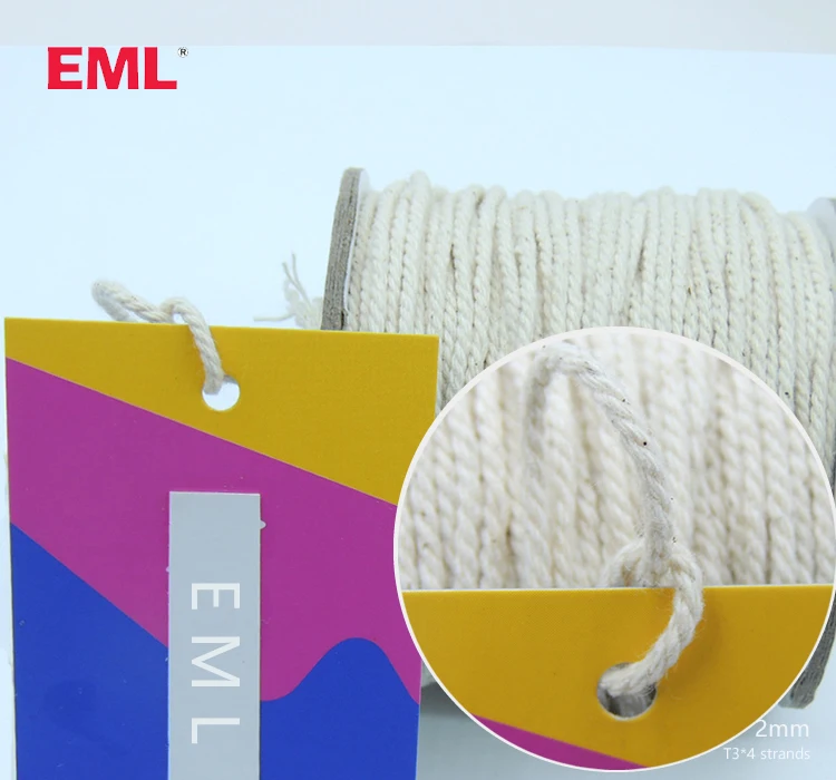 factory wholesale hoodie cord cotton strings reflective thread waxed cotton cord polyester cord manufacturer