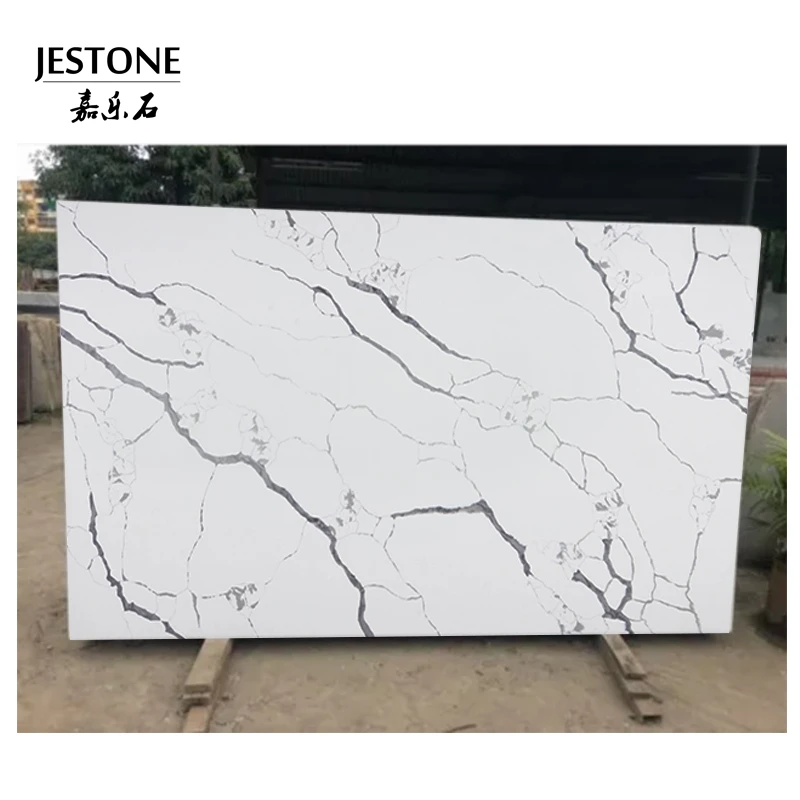 Guangdong factory display counters quartz surface countertop artificial stone sheet home Remodeling compound stones slab