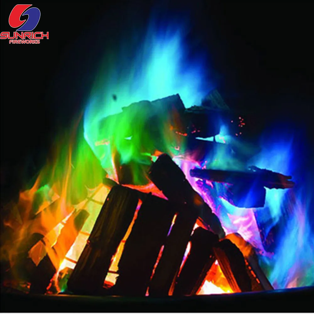 
Magic flame colorful art mystical for camping party non-fireworks material fireplace magical fire powder made in china 