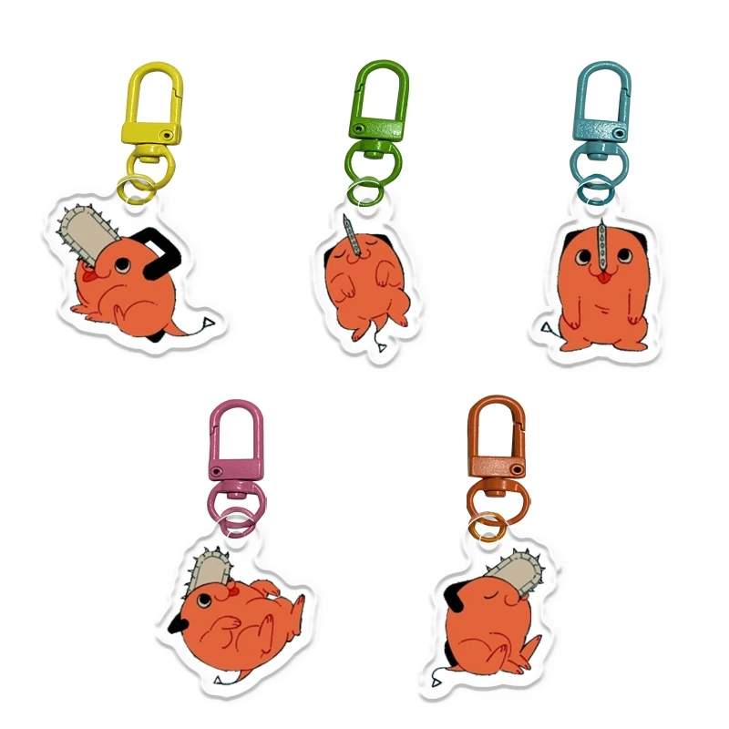 New hot sale Cartoon animation Acrylic pendant Chainsaw man Qiqita Mobile phone pendant Keychain pendant DIY