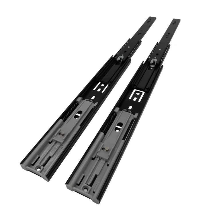 Side Mounting Push to Open  Concealed runners channel ball bearing Furniture Drawer Slides Guide Rails Channels