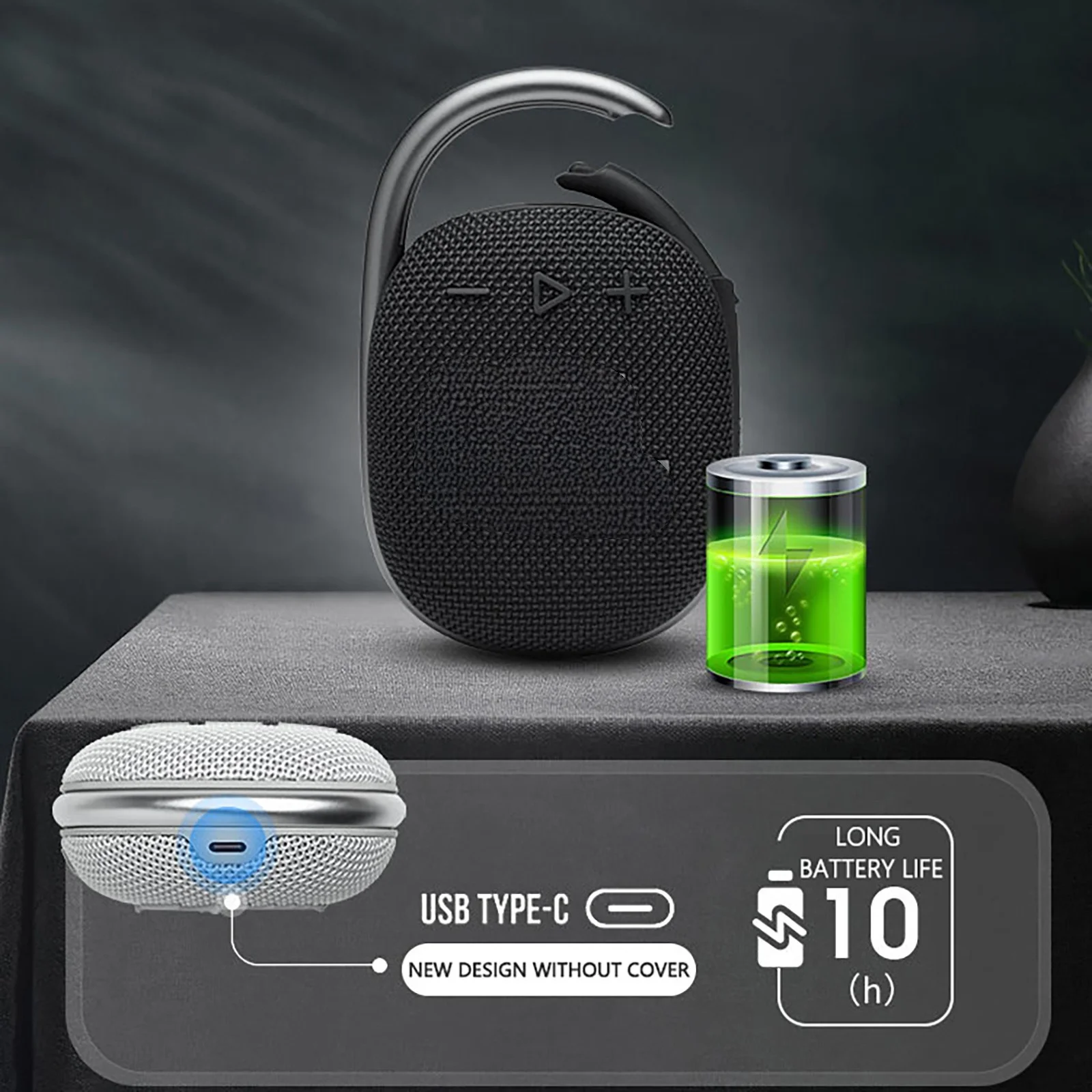 2023 hot selling Original Bluetooth Clip 4 Portable Mini Speaker Music Box Waterproof clip 4 Speaker