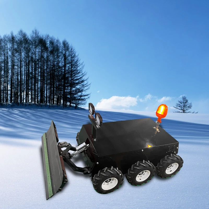 Factory Direct Sale Remote Control Robot Snow Blower Pusher Plow Snow Sweeper Machine