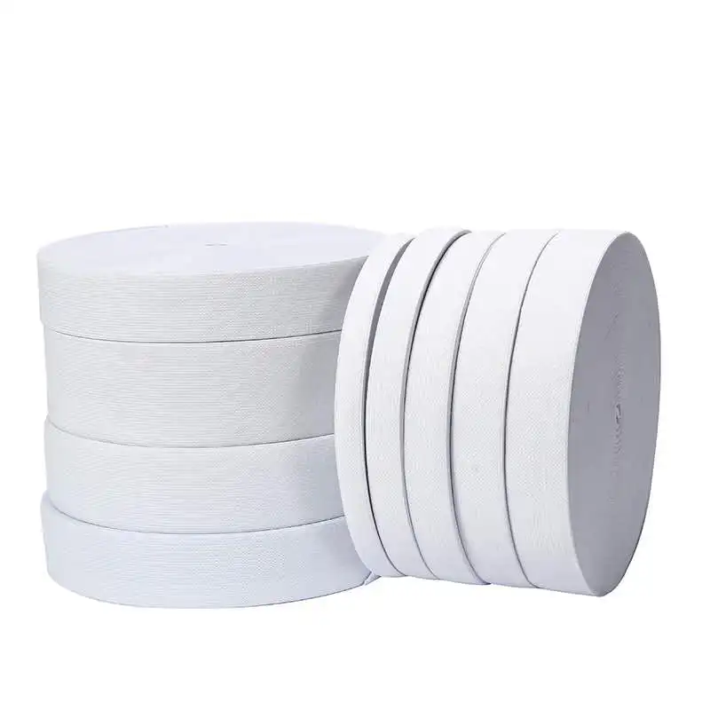 Free sample high quality ribbon fitness Flat Knitted Elastic chair webbing wrist Elastic Band for underwear