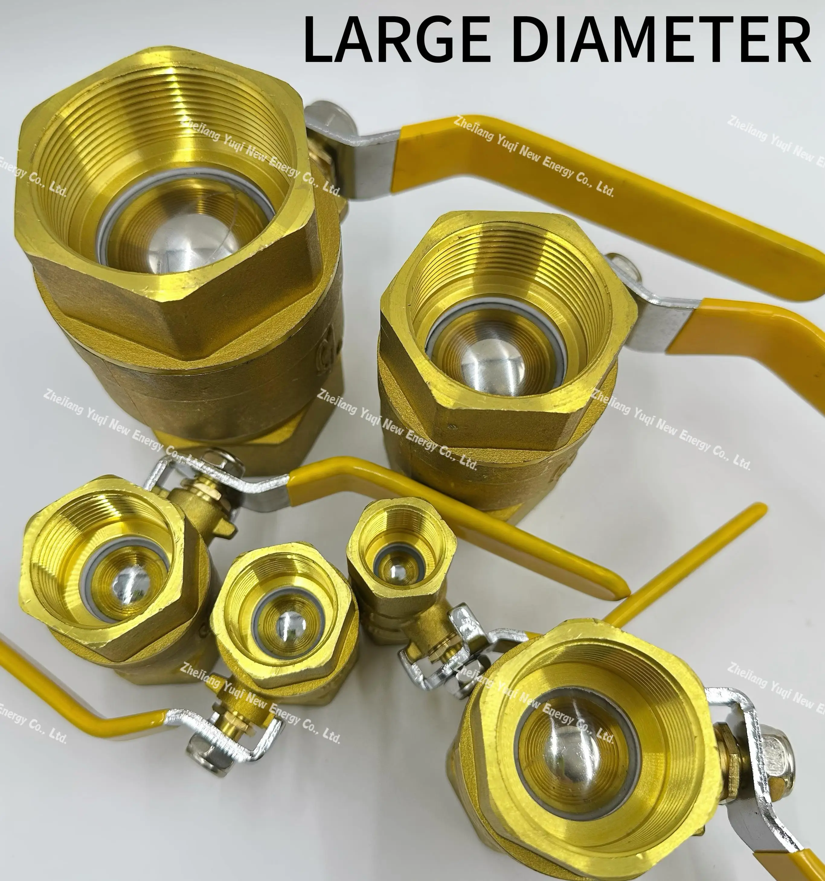 Factory direct sale brass ball valve female forged full size thickened gas safety valve long handle brass gas ball valve