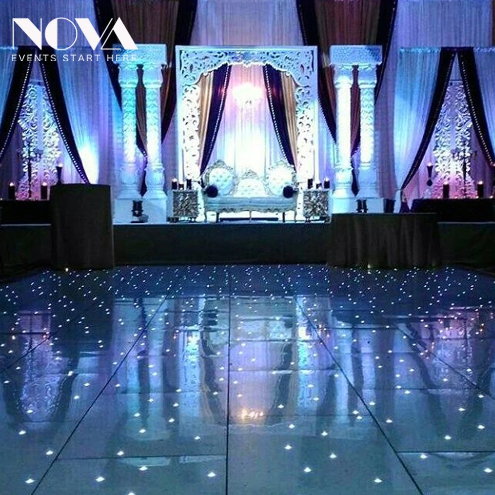 NOVA Christmas event hire large size movable and portable led dance floor for re-sell