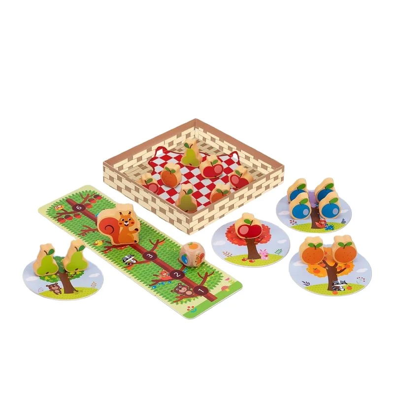 Игрушка Монтессори для раннего развития развивающая игрушка животное мир белка Когнитивная диета животных фруктовое дерево игра