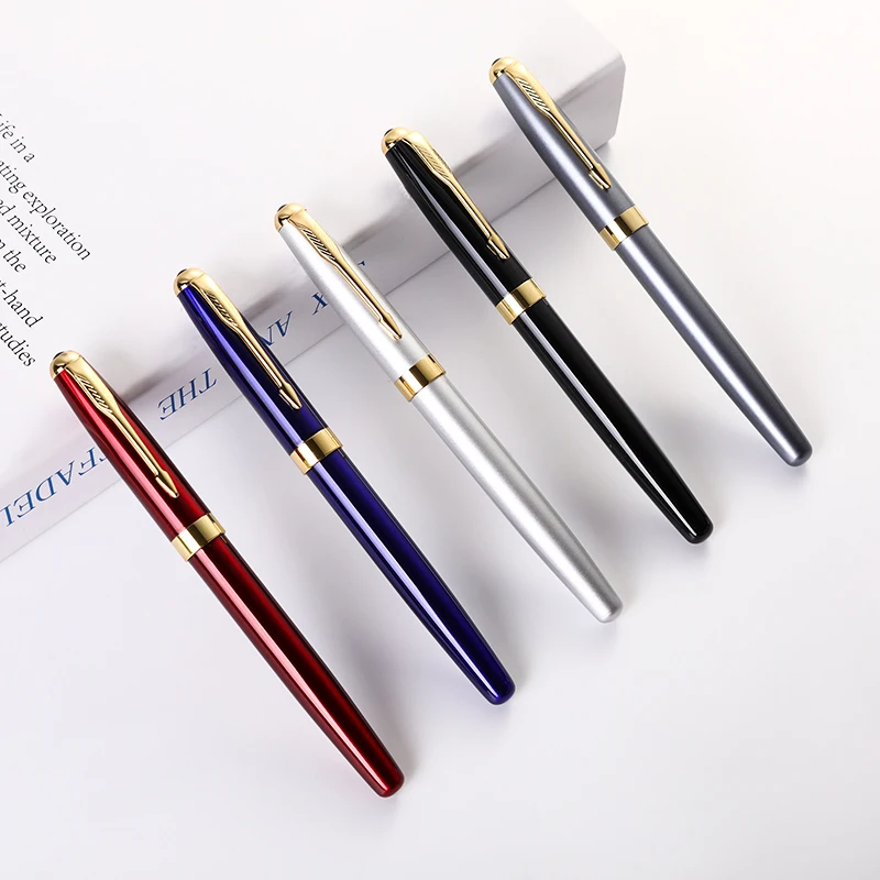High Quality Fountain Pen Luxury Engrave Gold Trim Business Gift High-grade Signature Pen