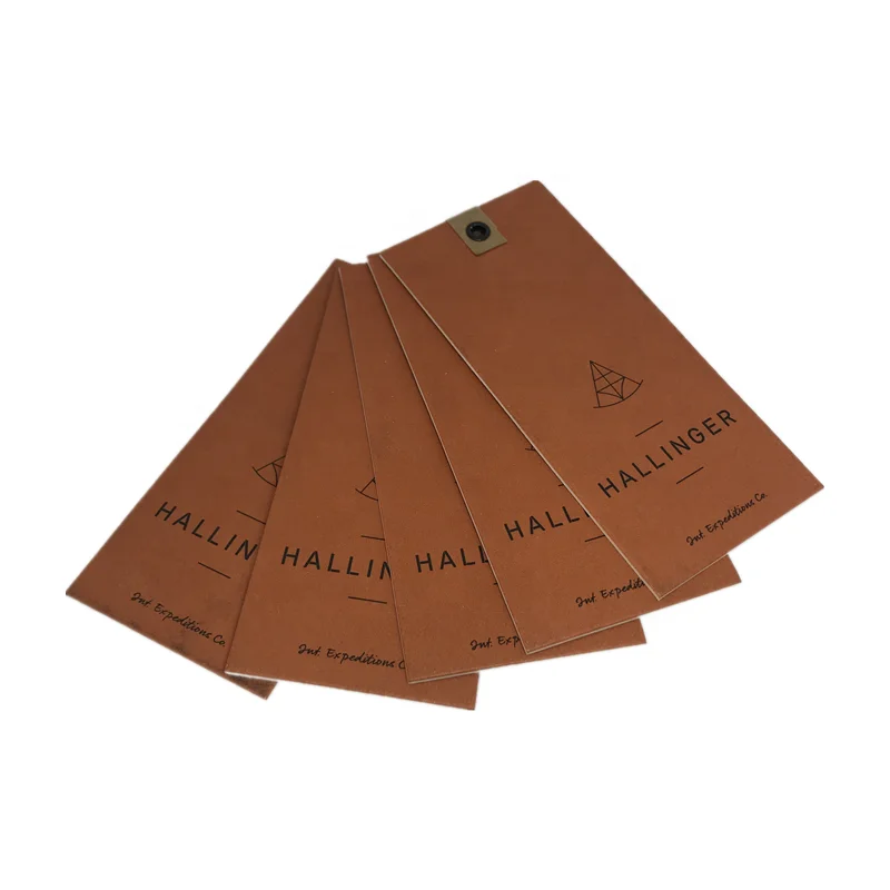  Custom Printed Brand String Rectangle Clothing Tags Garment Label Swing Sustainable Specialty Paper