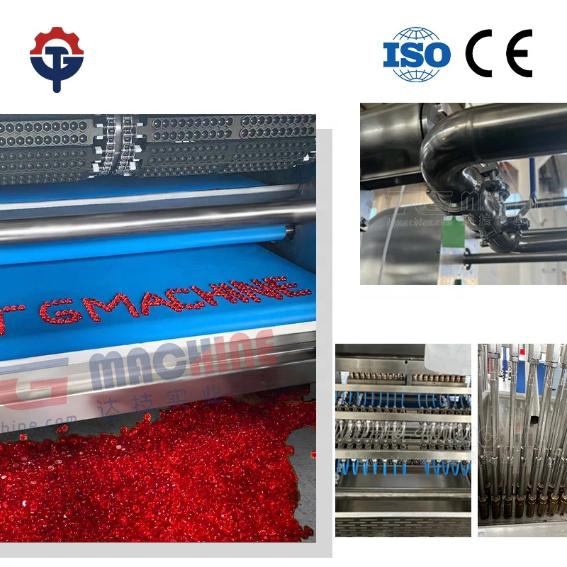 AUTOMATIC FRUIT SHAPE JELLY CANDY MAKING MACHINE SMALL GUMMY CANDY MACHINE