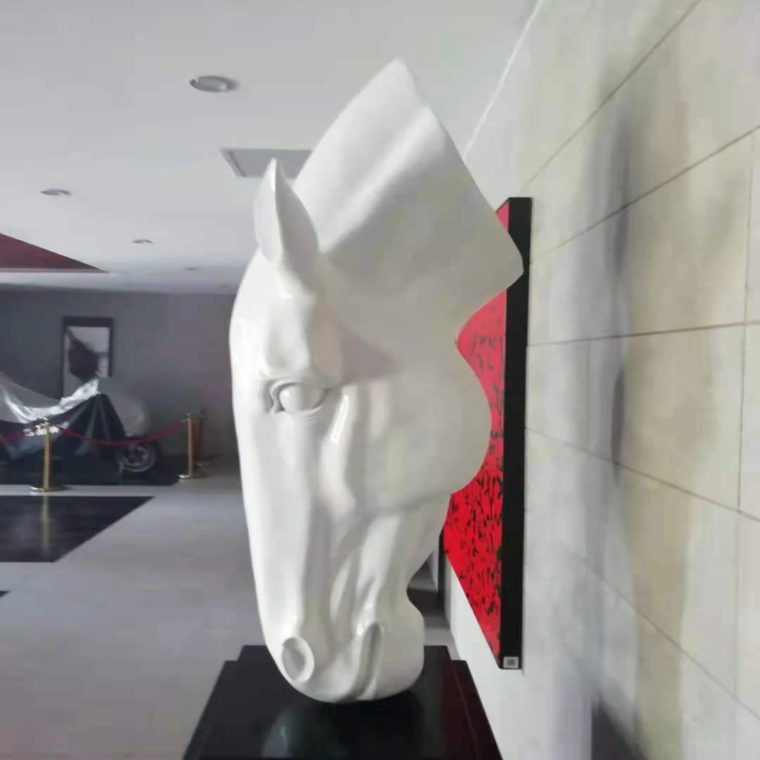 Famous Modern Art Decoration Resin Abstract Geometry animal Figure Art Sculptures For Street