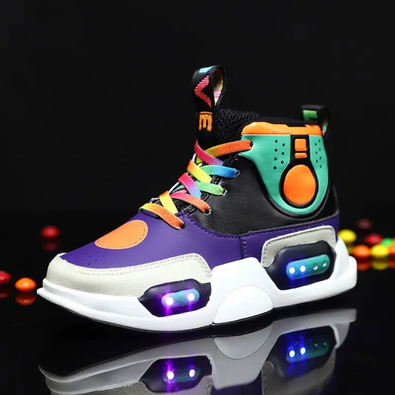 Breathable Shoes With Led Light  Light Shoes Led Sneakers Led Flash Roller Skate Shoes Light