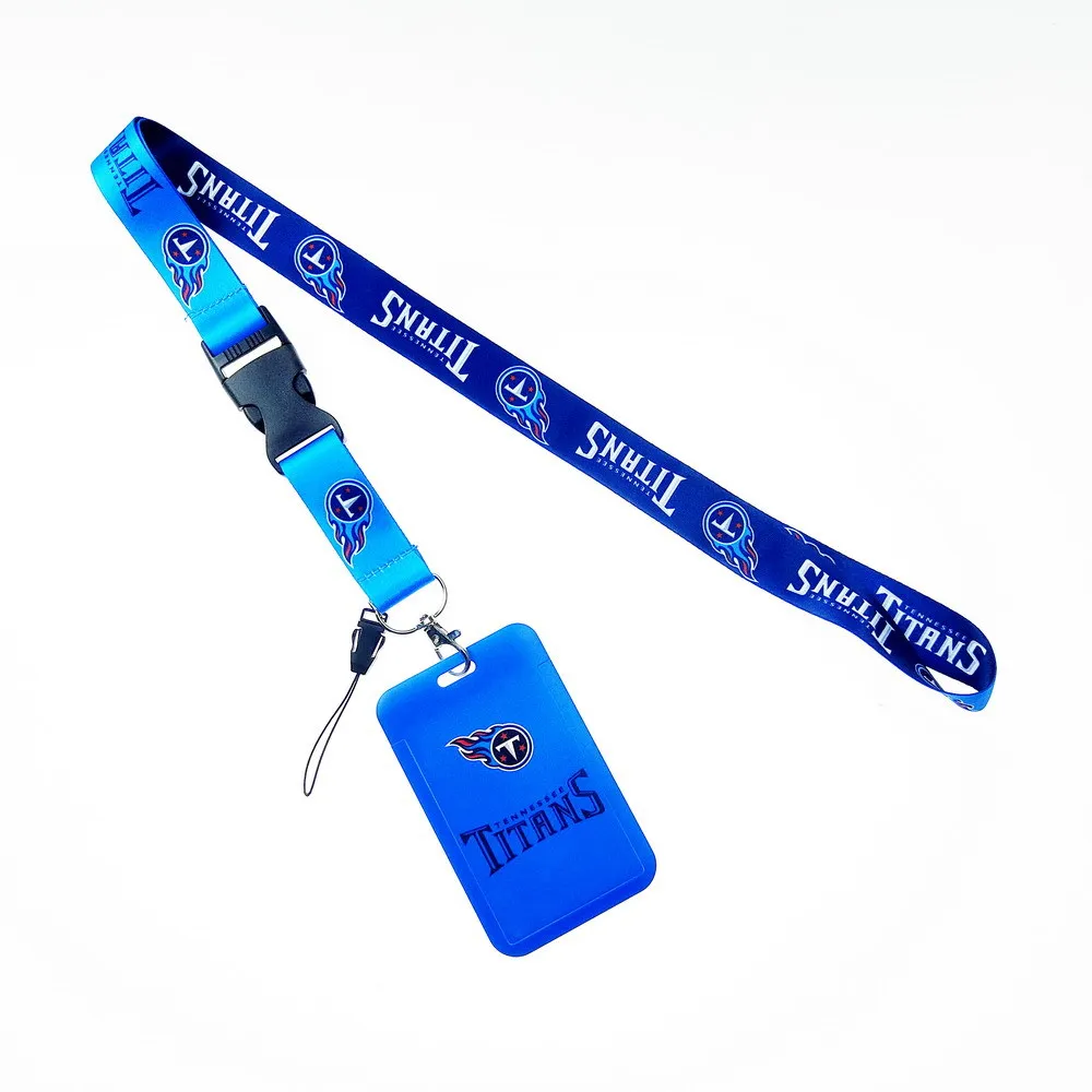 American Football Team Club Rugby NF Work Permit Card Cover Release Long Mobile Phone Lanyard