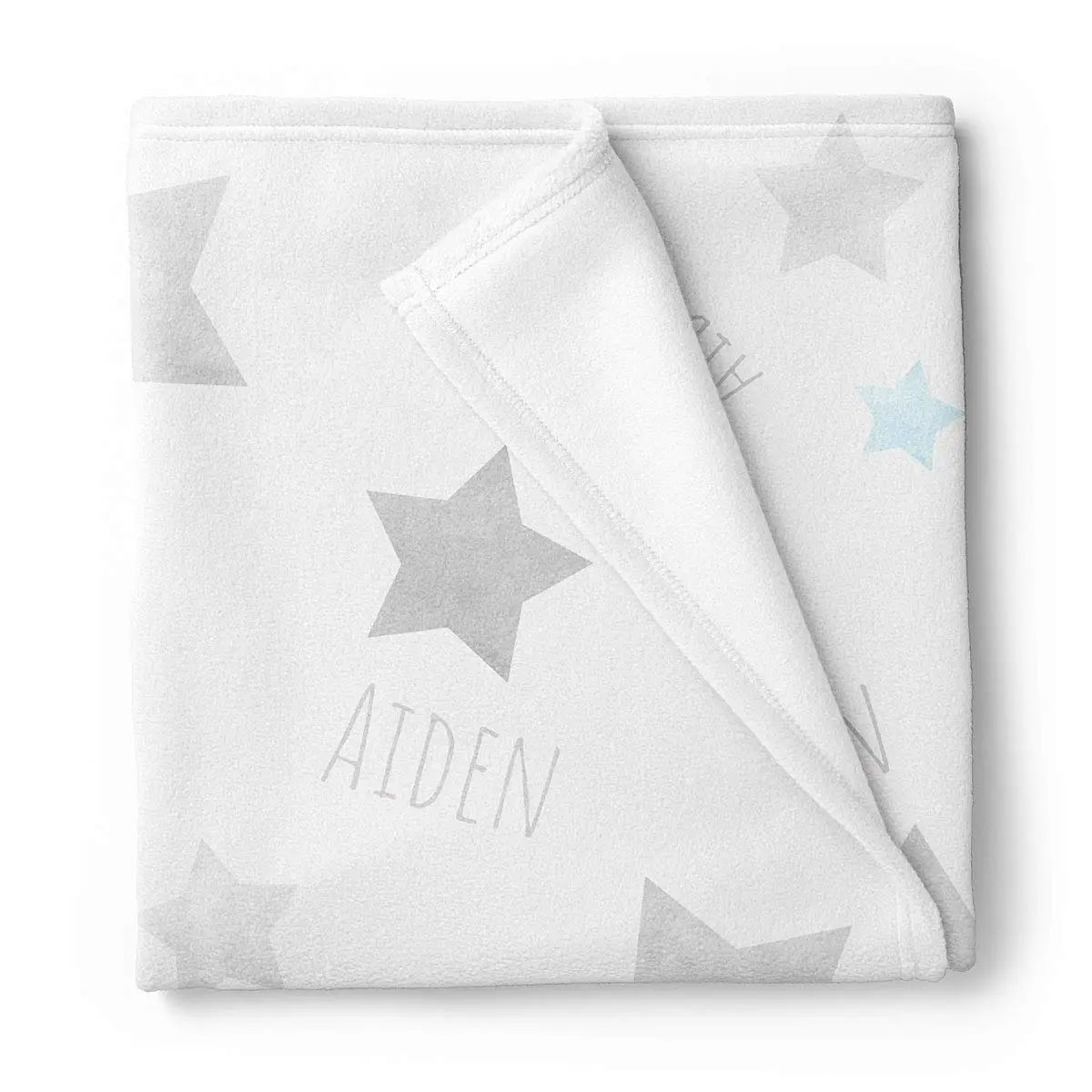 Customized Star Flannel Blanket Personalized Baby Blanket For Boys With Name
