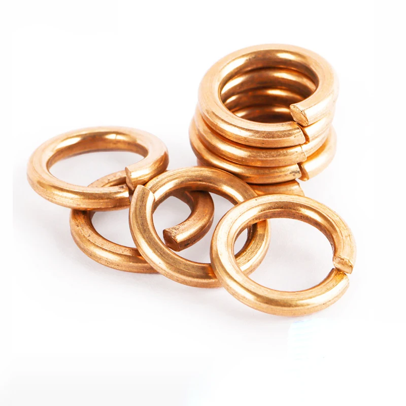 M8 M10 M12 Brass Copper Bronze H59 H62 Heavy Normal Light Type Single Coil Split Lock Spring Washer DIN127