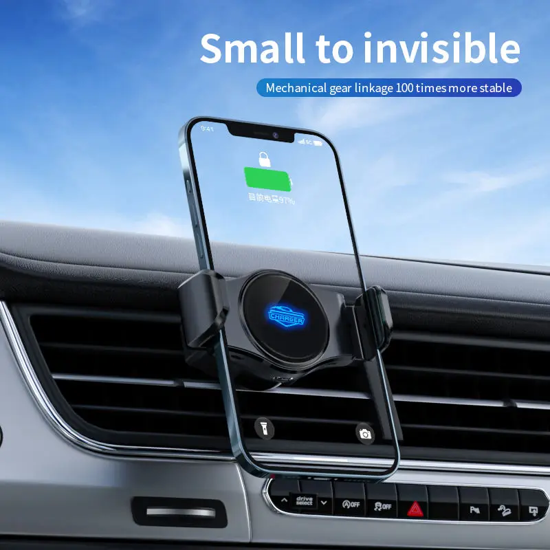 Car Accessories Fast Phone Charger Car Phone Holder Wireless Charger For The Car