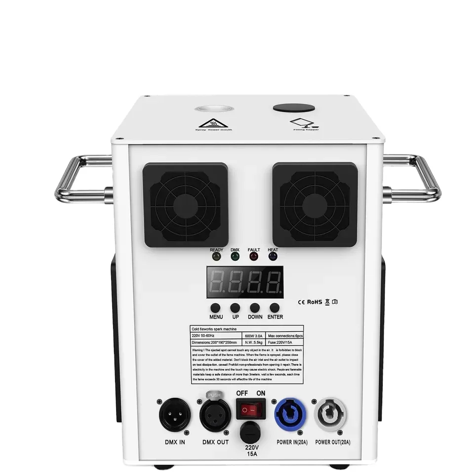 TOPFLASHSTAR Hot Sale Cold Spark Machine 600W Electronic Fireworks For Wedding Digital Fireworks