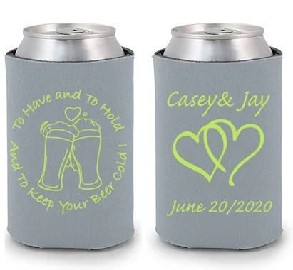 Wholesale Custom Neoprene Foam Custom Beer Can Koozy Insulated Neoprene Slim Can Cooler