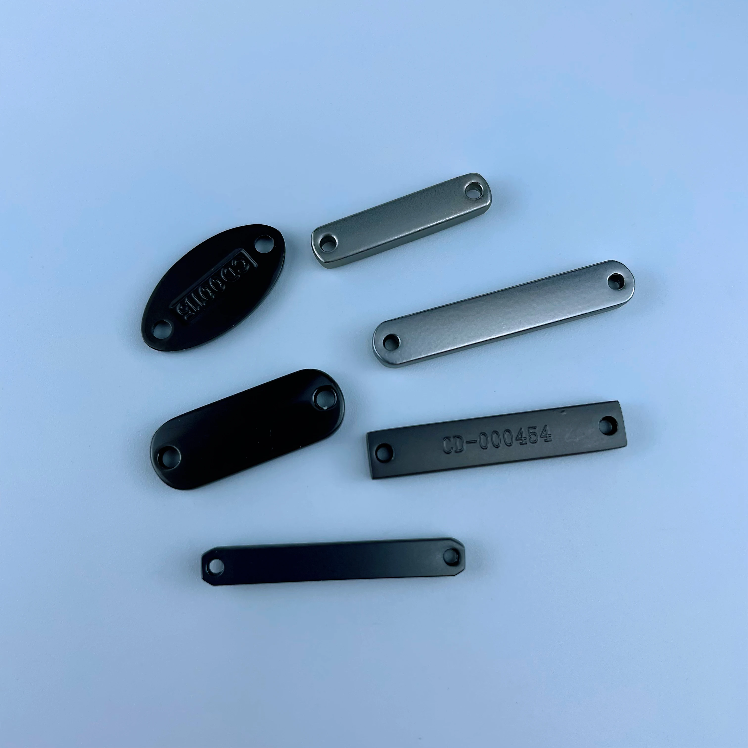Alloy Metal plates label badge crinoline tag pins for clothes trimming and sewing accessories custom buttons