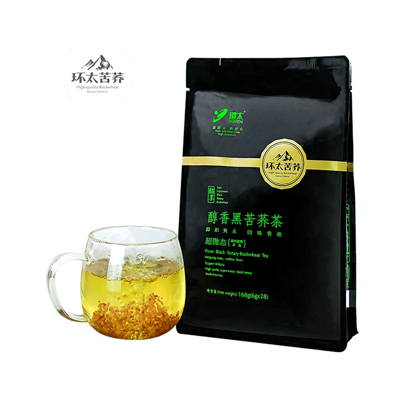 Huantai 168g Super Micro Tartary Buckwheat Tea Gluten Free Chinese Organic Fragrance Herbal Health food Detox Tea