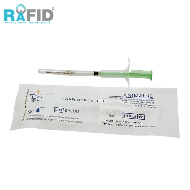 RAFID  Microchip Rfid Pet Tracking 134.2KHz Animal ID Microchips 1.25*7mm Pet Microchip