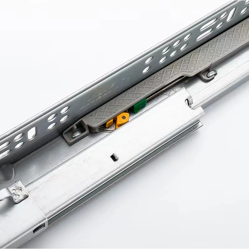 Factory Custom 3 Fold Hidden Telescopic Rails Soft Close Undermount Concealed Drawer Slide