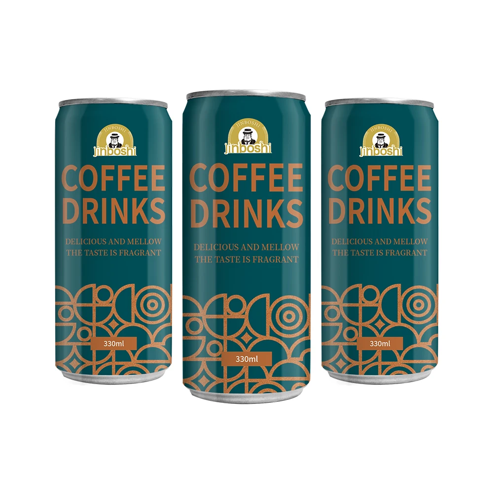 custom Private Label korean dark cafa coffee drinks 250ml canned ready to drink cold brew mix liquid white black coffee drinks