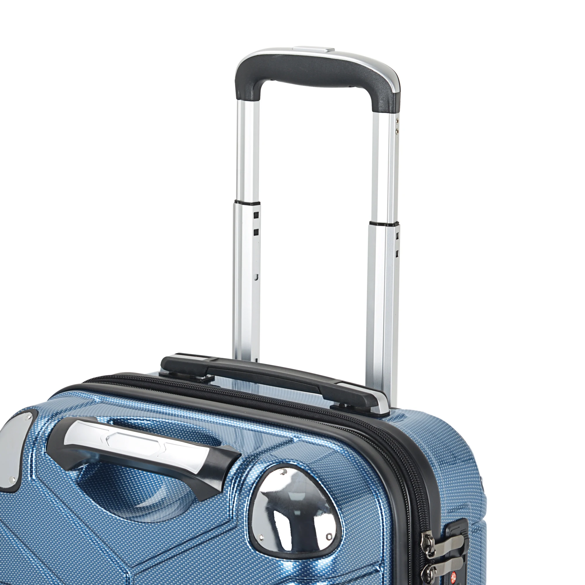 Wholesale fashion design PC alloy aluminum frame suitcase custom portable wide tie rod hard shell waterproof carry on luggage