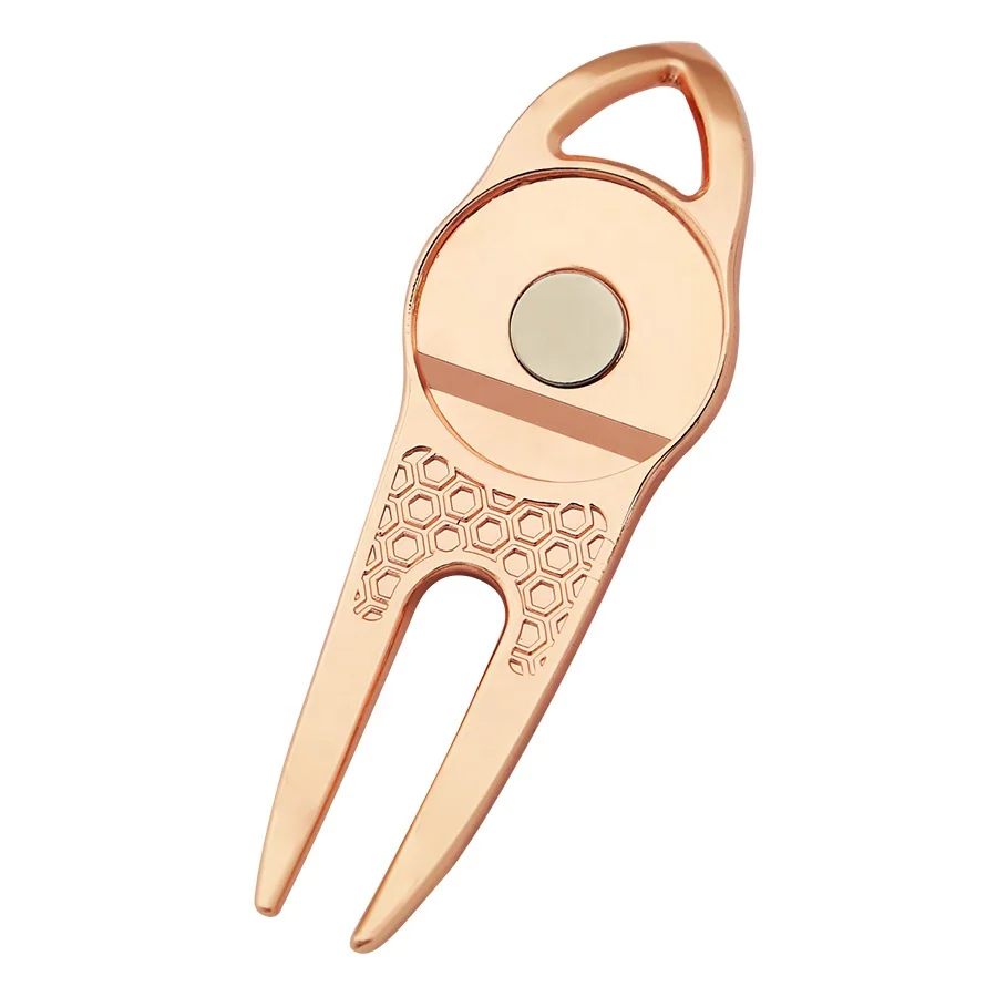 Factory Direct Multifunctional Bottle Openern Can Opener Golf Divot Pitch Repair Tool with Custom Metal Golf Ball Marker